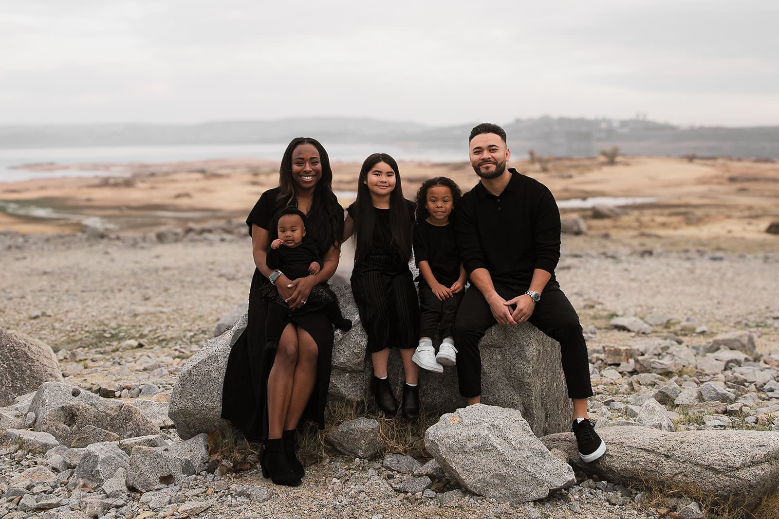 Family portrait, relaxed and real