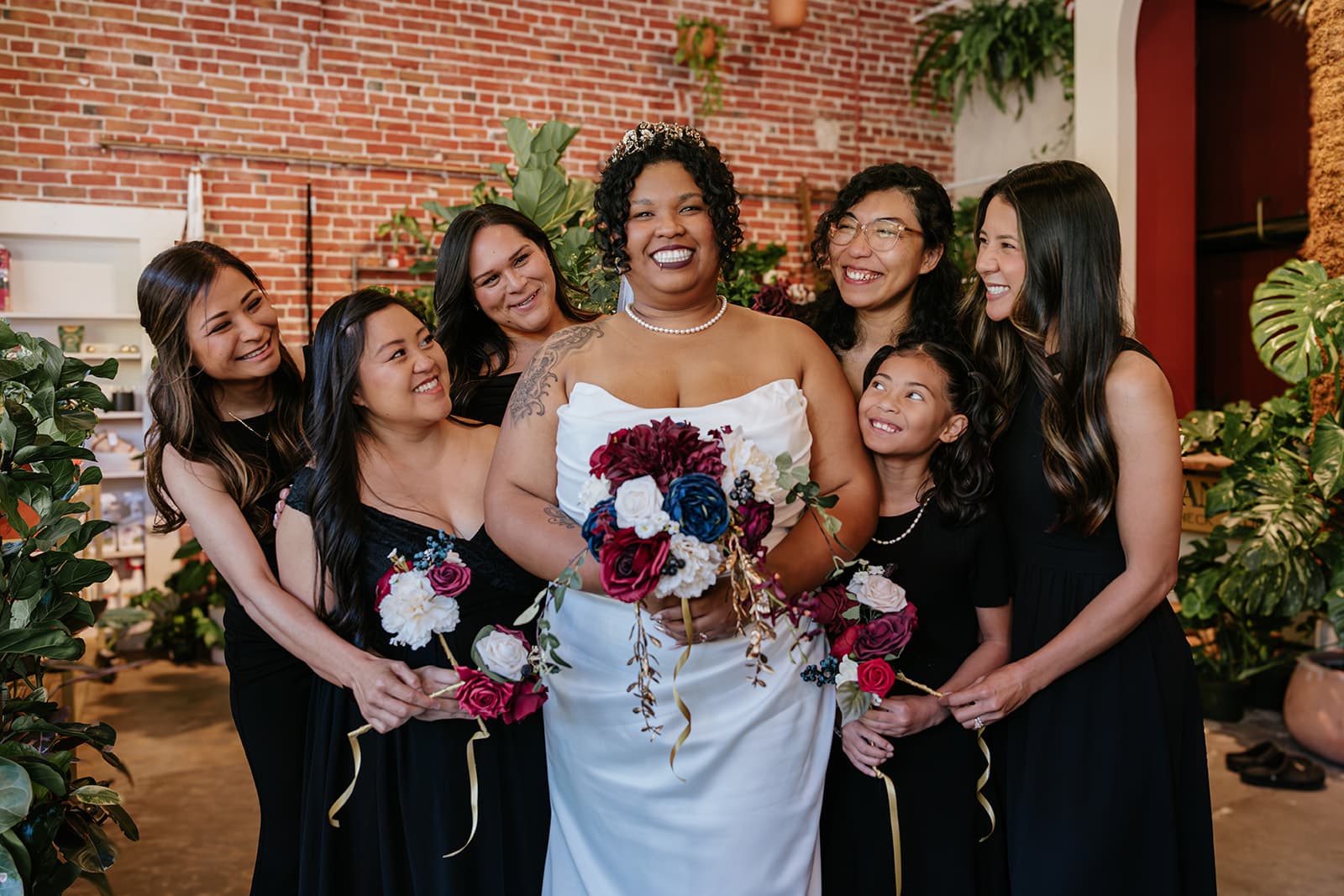 Family laughing, candid moment