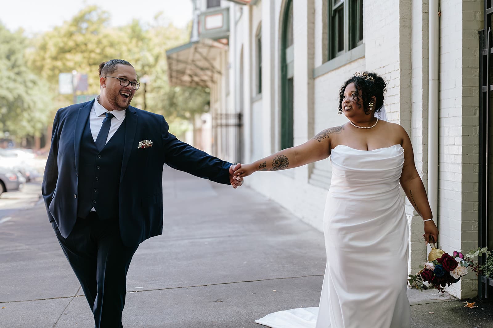 Family together, warm tones