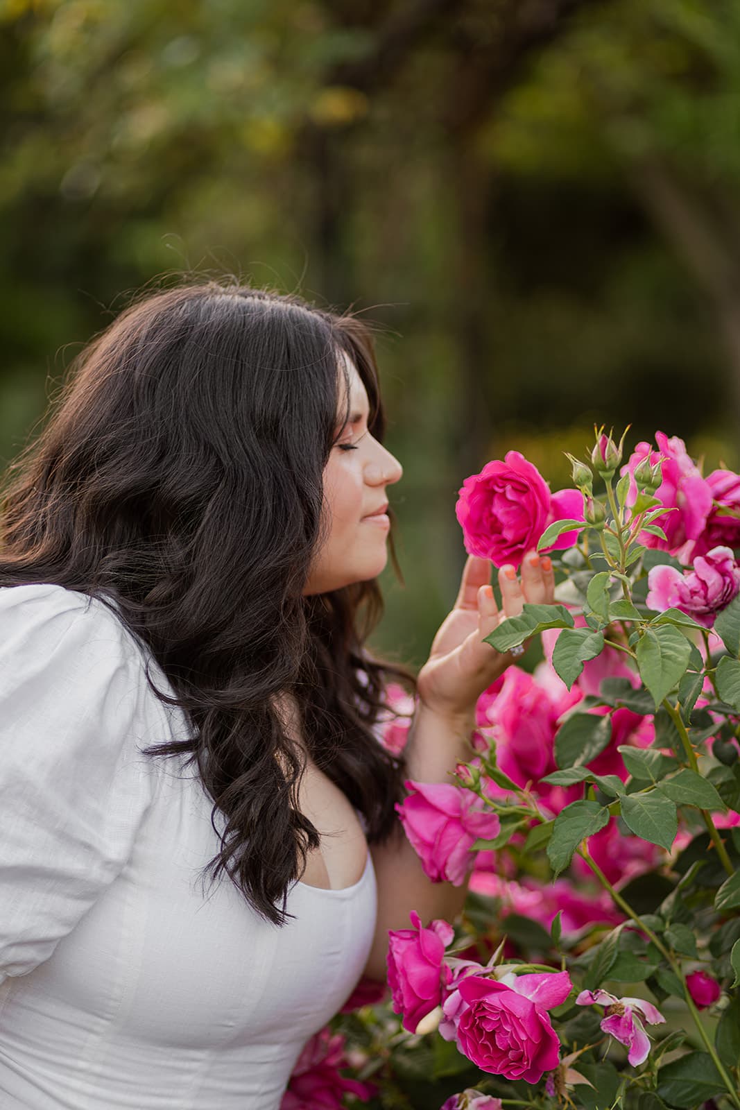 Family laughing together